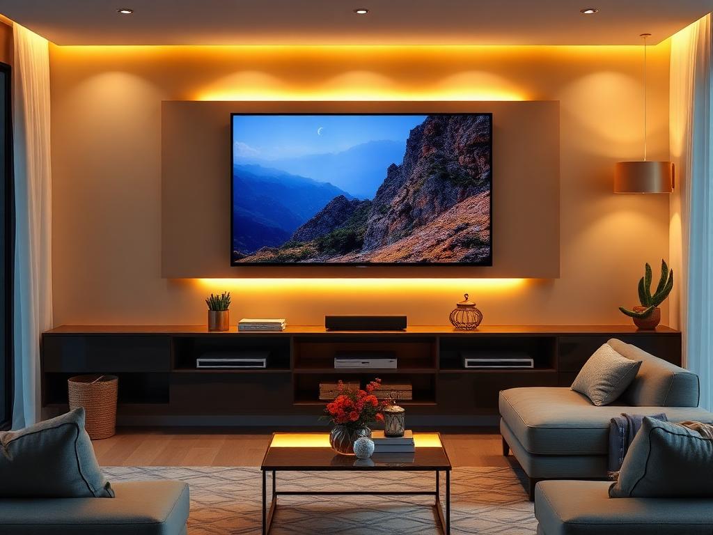 Smart TV 55" installée